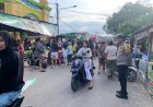 Polri Hadir di Tengah Masyarakat, Pengamanan Pasar Tumpah Ramadhan Sungai Beduk Berlangsung Kondusif