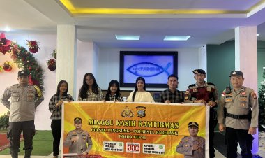 Polsek Bengkong Gelar Minggu Kasih Kamtibmas Bersama Jemaat GBI Tabgha Bengkong Laut