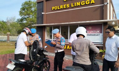 Propam Polres Lingga Tegakkan Disiplin Personel Dukung Operasi Keselamatan 2026