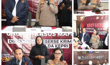 POLDA KEPRI UNGKAP KASUS MAFIA TANAH DI PULAU REMPANG