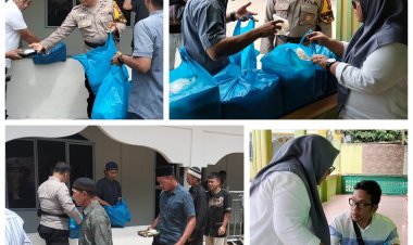 Jurnalis Batam dan Polresta Barelang Salurkan 250 Paket Jumat Berkah di Pesisir Rempang Galang
