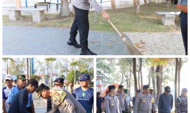 Polresta Barelang Bersama Polda Kepri dan Forkopimda Kota Batam Tindak Lanjuti Arahan Presiden melalui Aksi Gotong Royong Gerakan Indonesia ASRI
