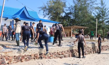 Pantai Bersih, Lingga ASRI: Sinergi Polres Lingga Bersama TNI dan Satpol PP