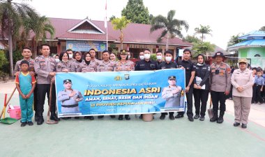 POLDA KEPRI TURUN LANGSUNG WUJUDKAN LINGKUNGAN AMAN, SEHAT, RESIK, DAN INDAH