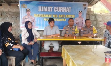 Polsek Batu Ampar Gelar Jumat Curhat Kamtibmas Bersama Warga Batu Merah, Perkuat Sinergi Jaga Keamanan Lingkungan