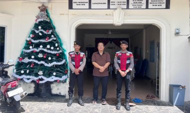 Wujud Nyata Negara Hadir: Polres Lingga Amankan Ibadah Minggu dengan Sentuhan Humanis