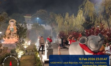 Polsek Lubuk Baja Perkuat Pengamanan Ibadah Tahun Baru Imlek di Vihara Budhi Bakti Batam