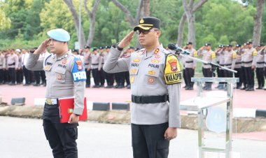 Wakapolresta Barelang Pimpin Upacara Bulanan Kesadaran Nasional, Tekankan Disiplin dan Pelayanan Prima