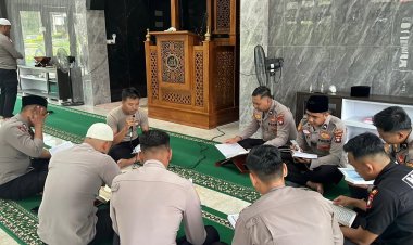 Wujudkan Polri Presisi yang Religius, Polres Lingga Gelar Tadarus Ramadhan