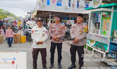 Polsek Bengkong Laksanakan Pengamanan Pasar Tumpah dan Bazar Ramadhan 1447 H, Situasi Aman dan Kondusif