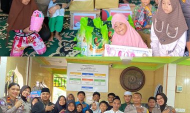 Polwan Polresta Barelang Tebar Kepedulian Melalui Kegiatan Jumat Berkah di Panti Asuhan Yayasan Ridho Ilahi