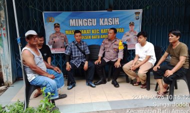 Minggu Kasih Kamtibmas Polsek Batu Ampar Bersama Warga Batu Merah, Perkuat Sinergi Jaga Keamanan Lingkungan