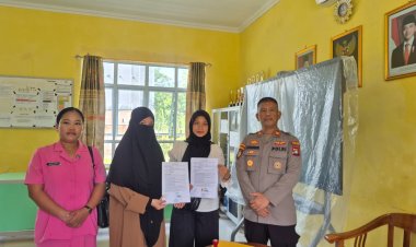 Polsek Daik Lingga Dampingi Penandatanganan Kerja Sama SPPG YKB Polres Lingga