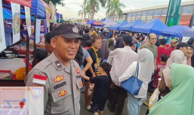 Jaga Ketertiban Bazar Ramadhan, Polsek Bengkong Turunkan Personel Pengamanan