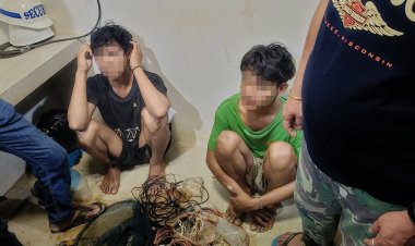 Respon Cepat Layanan 110, Polsek Nongsa Amankan Dua Terduga Pelaku Pencurian Kabel Tembaga di PT Blue Steel