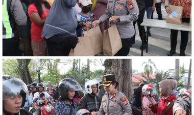 Bulan Suci Ramadhan, Polres Karimun Rutin Berbagi Takjil kepada Masyarakat