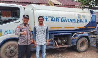 Memasuki Hari Ke-36, Polsek Batu Ampar Pastikan Pengamanan Distribusi Air Bersih Kondusif