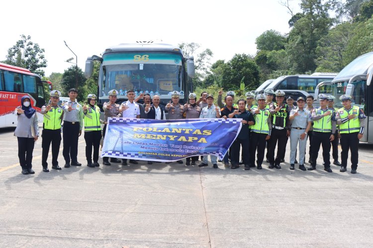OPS KESELAMATAN SELIGI 2026: POLDA KEPRI GELAR RAMP CHECK ANGKUTAN UMUM DAN PARIWISATA
