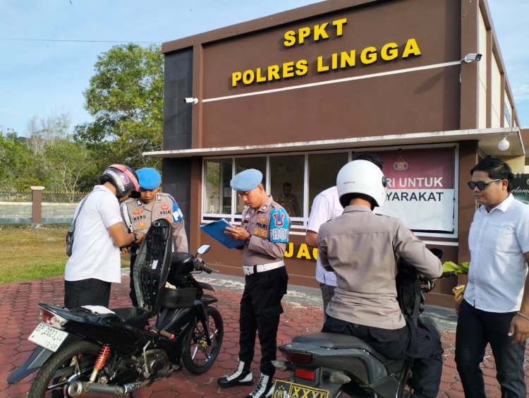 Propam Polres Lingga Tegakkan Disiplin Personel Dukung Operasi Keselamatan 2026