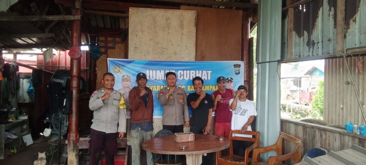 Polsek Batu Ampar Gelar Jumat Curhat Kamtibmas Bersama Warga Kampung Tua Tanjung Sengkuang, Ajak Jaga Kondusivitas Batam