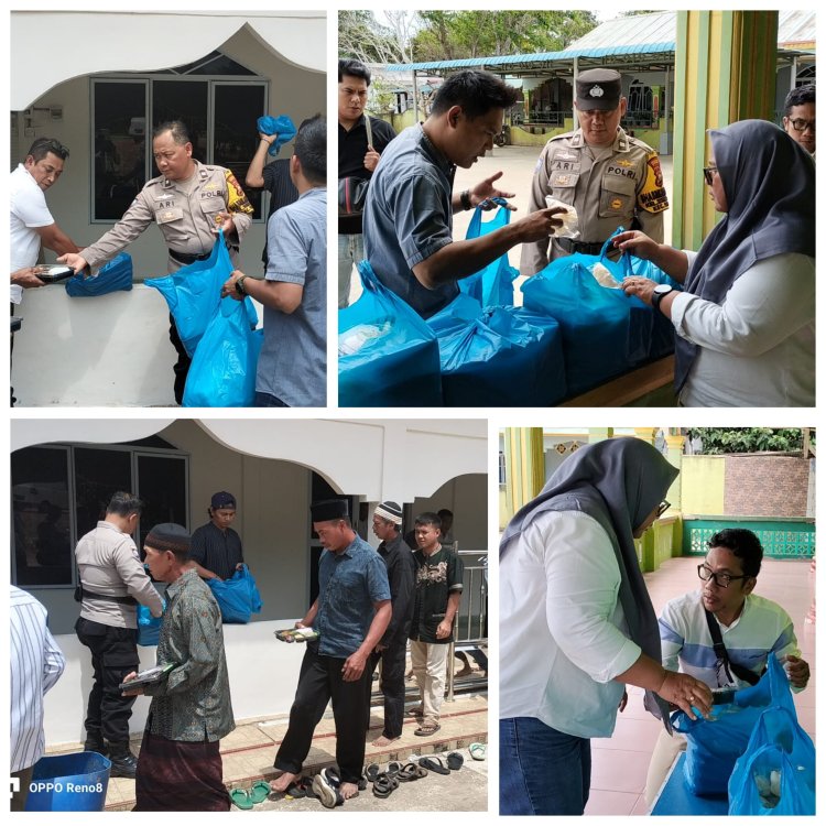 Jurnalis Batam dan Polresta Barelang Salurkan 250 Paket Jumat Berkah di Pesisir Rempang Galang