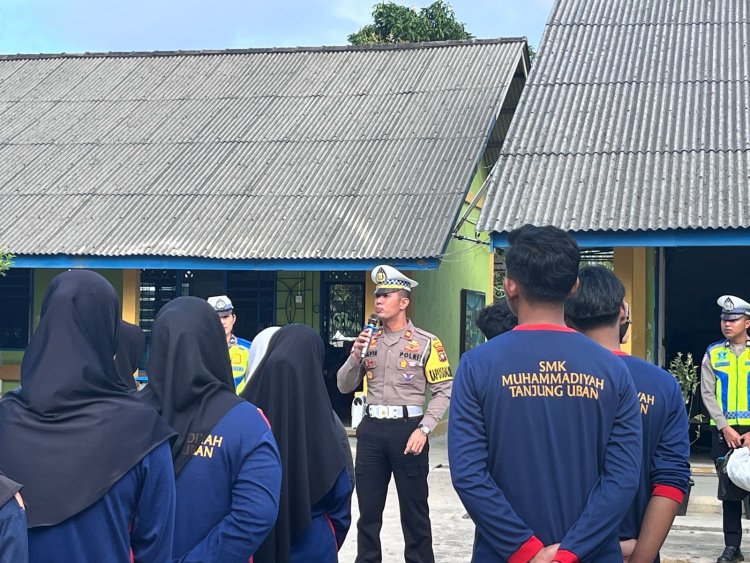 Pastikan Keselamatan di Jalan, Satlantas Polres Bintan "Sidak" Kelayakan Kendaraan dan Kesehatan Sopir di PT Indorent