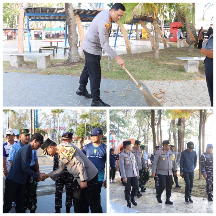 Polresta Barelang Bersama Polda Kepri dan Forkopimda Kota Batam Tindak Lanjuti Arahan Presiden melalui Aksi Gotong Royong Gerakan Indonesia ASRI