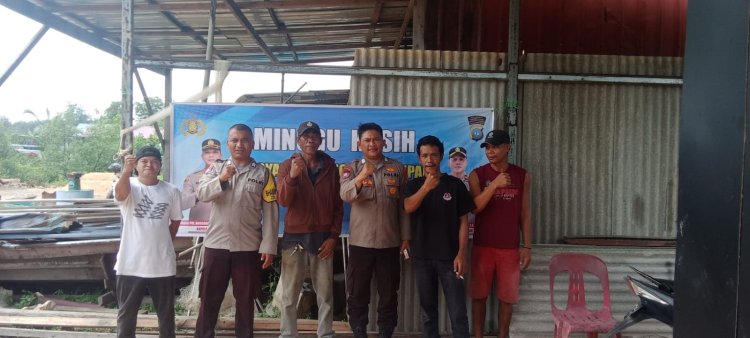 Minggu Kasih Kamtibmas Polsek Batu Ampar, Warga Tanjung Sengkuang Diajak Bersinergi Jaga Keamanan Lingkungan