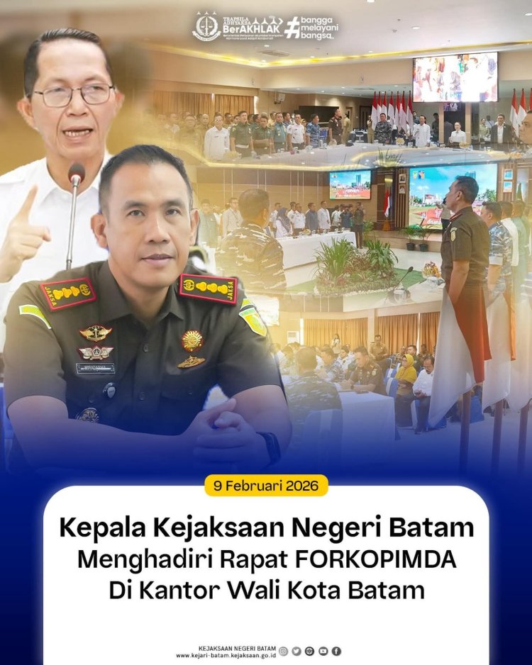 Kejari Batam Hadiri Rakor Forkopimda, Perkuat Sinergi Pengamanan Imlek hingga Idul Fitri
