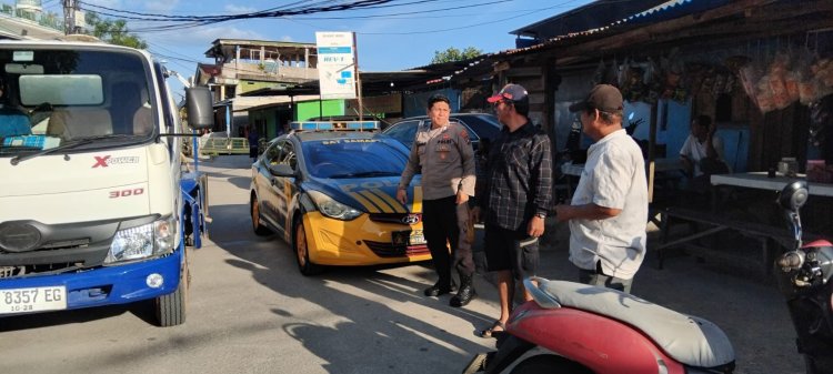 Polsek Batu Ampar Kawal Hari Ke-19 Distribusi Air Bersih di Tanjung Sengkuang, Situasi Aman dan Kondusif
