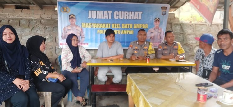 Polsek Batu Ampar Gelar Jumat Curhat Kamtibmas Bersama Warga Batu Merah, Perkuat Sinergi Jaga Keamanan Lingkungan