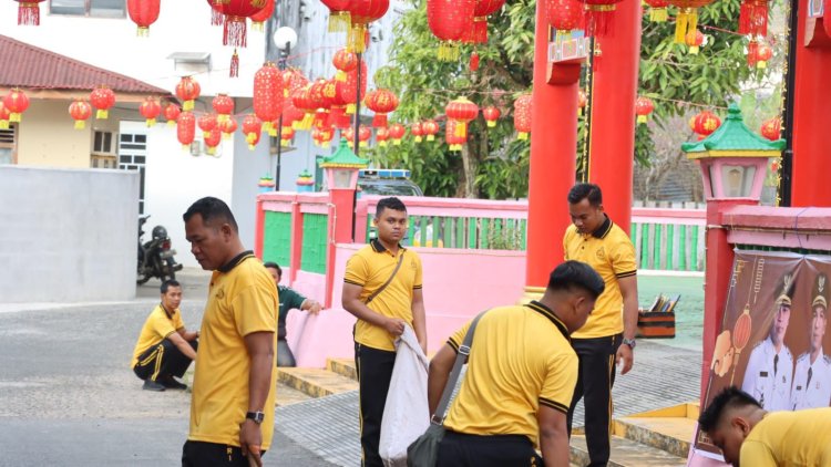 Polres Lingga Wujudkan Lingkungan ASRI Jelang Tahun Baru Imlek 2026