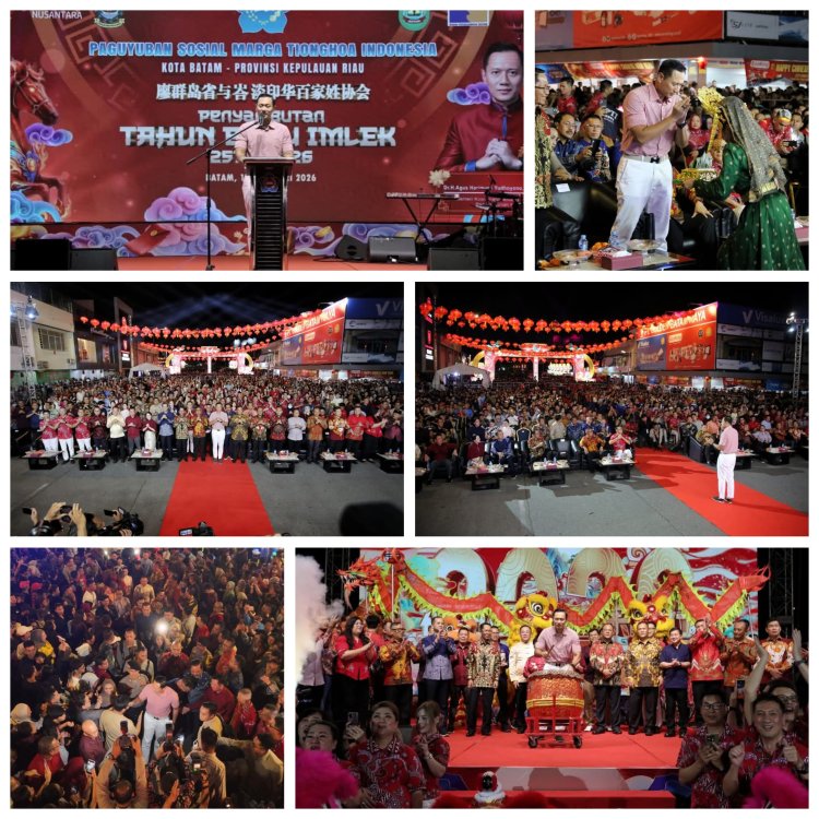 Menko AHY Hadiri Malam Puncak Imlek 2577 di Nagoya Batam, Tegaskan Semangat Persatuan dalam Keberagaman