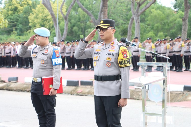Wakapolresta Barelang Pimpin Upacara Bulanan Kesadaran Nasional, Tekankan Disiplin dan Pelayanan Prima