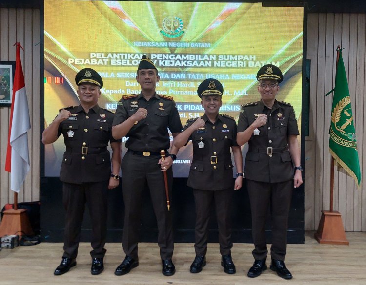 Tiga Pejabat Eselon IV Kejari Batam Dilantik, Kajari Tekankan Integritas dan Profesionalisme