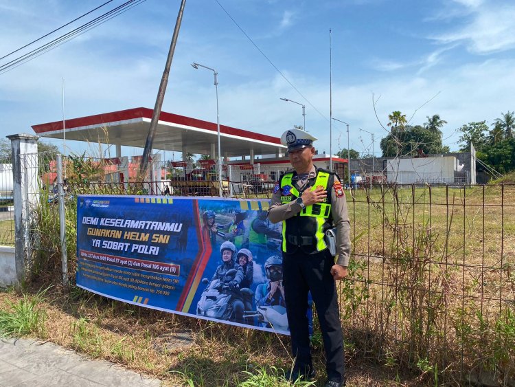 Operasi Liong Seligi 2026: Satlantas Polres Lingga Gencarkan Imbauan Tertib Berlalu Lintas