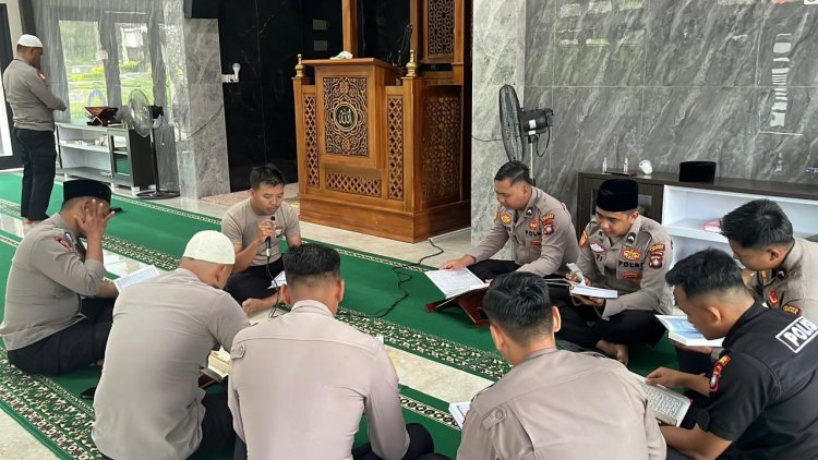 Wujudkan Polri Presisi yang Religius, Polres Lingga Gelar Tadarus Ramadhan