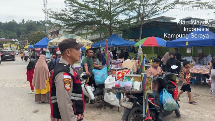 Polsek Batu Ampar Amankan Pasar Tumpah Ramadhan 1447 H, Wujudkan Situasi Aman dan Kondusif Bagi Masyarakat