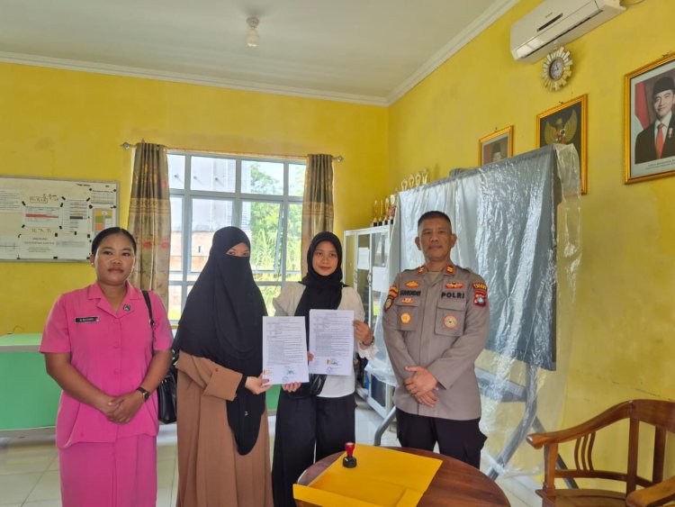 Polsek Daik Lingga Dampingi Penandatanganan Kerja Sama SPPG YKB Polres Lingga