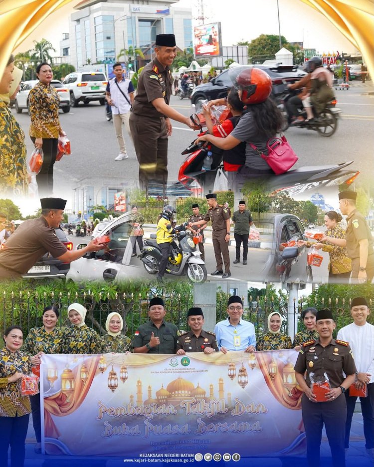 Kejari Batam Gelar Pembagian Takjil dan Buka Puasa Bersama, Perkuat Silaturahmi di Bulan Ramadhan 1447 H