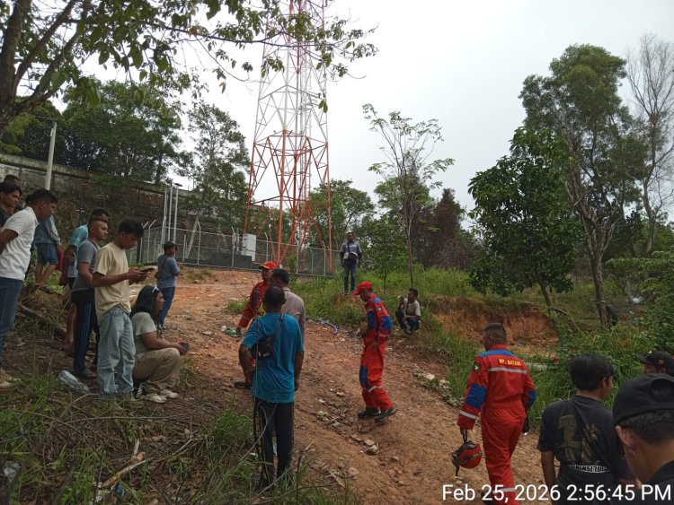 Polsek Batu Aji Bersama Tim Gabungan Berhasil Amankan dan Evakuasi Pemuda Dari Tower