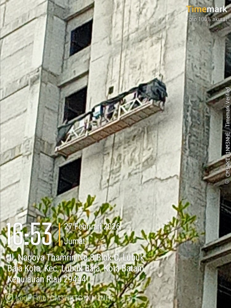 Pekerja Tanpa APD di Proyek Hotel Thamrin City Batam, PT Sindotel Indah Perkasa Disorot