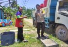 Polsek Batu Ampar Monitoring Hari ke-54 Distribusi Air Bersih bagi Warga Terdampak Gangguan Air di Batu Ampar