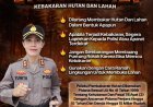Polres Karimun Imbau Masyarakat Cegah Pembakaran Hutan Dan Lahan