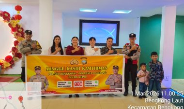 Polsek Bengkong Gelar Minggu Kasih Kamtibmas Bersama Jemaat Gereja di Bengkong Laut