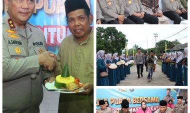Kapolresta Barelang Dampingi Kapolda Kepri Safari Ramadhan dan Buka Puasa Bersama Masyarakat di Masjid Al Fajri Sembulang