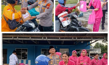 Kapolres Bintan dan Bhayangkari Tebarkan Kebahagiaan Lewat Takjil Gratis