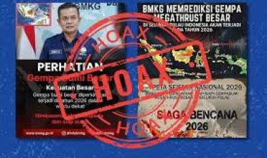 Isu Megathrust 5-10 Maret di Sulawesi Tengah Dipastikan Hoaks