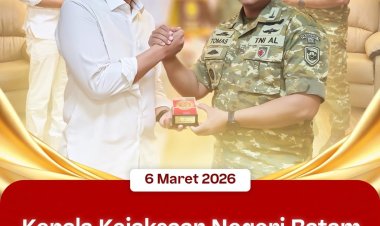 Kajari Batam Terima Kunjungan Silaturahmi Komandan Yonmarhanlan IV, Perkuat Sinergitas Antar Instansi