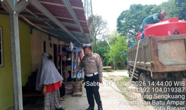 Pengamanan Hari Ke-44 Pendistribusian Air Bersih di Batu Ampar Berjalan Aman dan Lancar